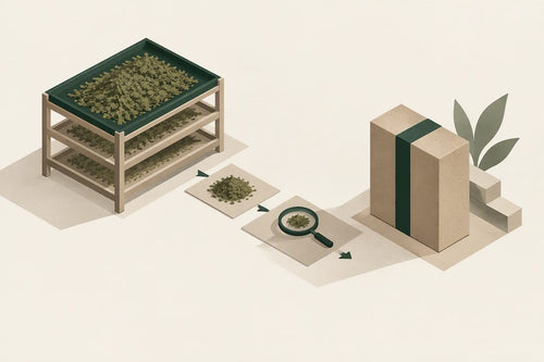 Isometric illustration of botanical moisture control