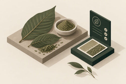Abstract illustration of batch checking and botanical texture